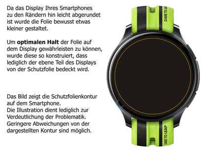 2x 9H Schutzfolie für Realme Watch T1 Panzerfolie (3)