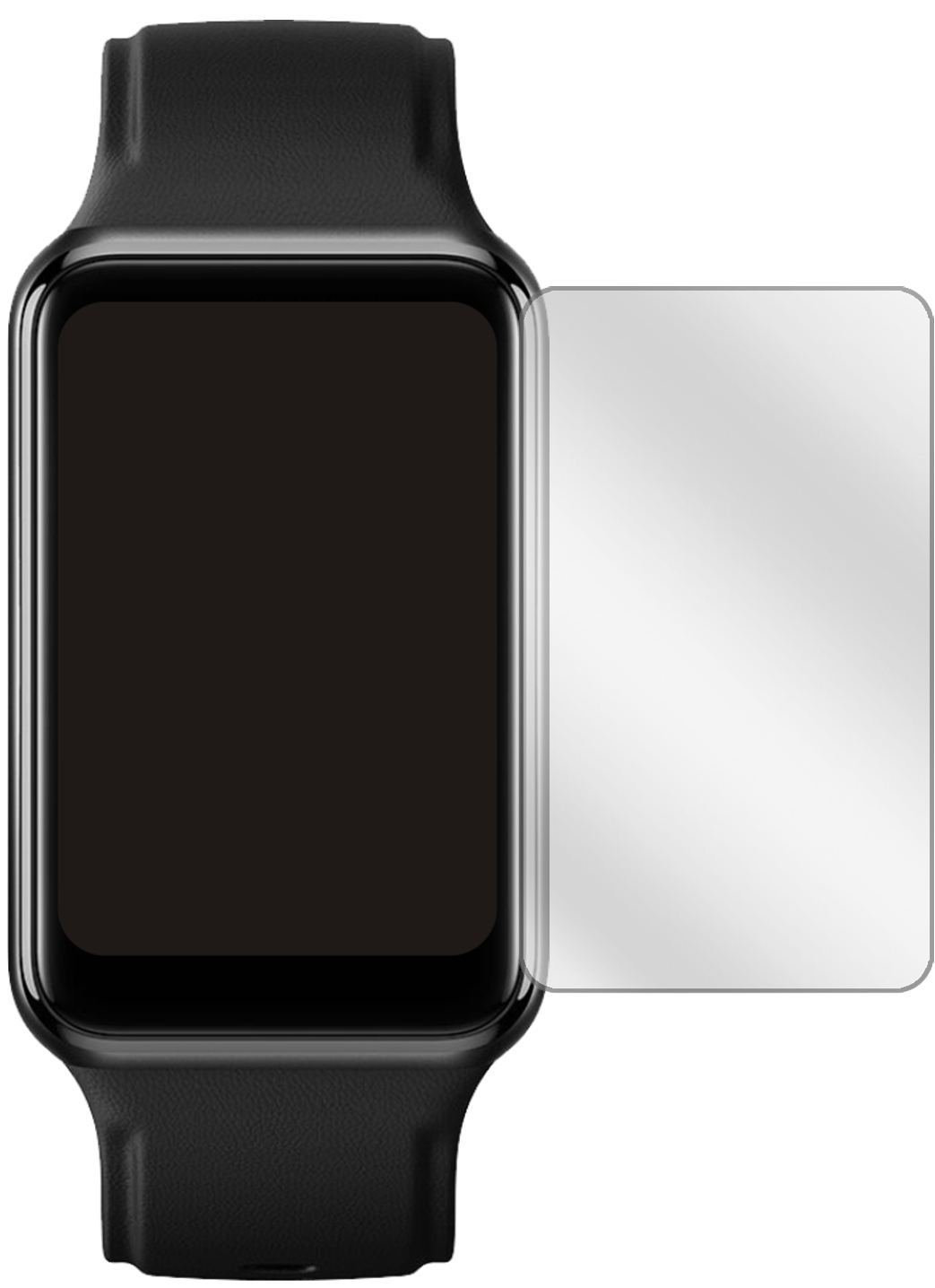 1x Schutzfolie klar für Oppo Watch Free Display-Sc (2)