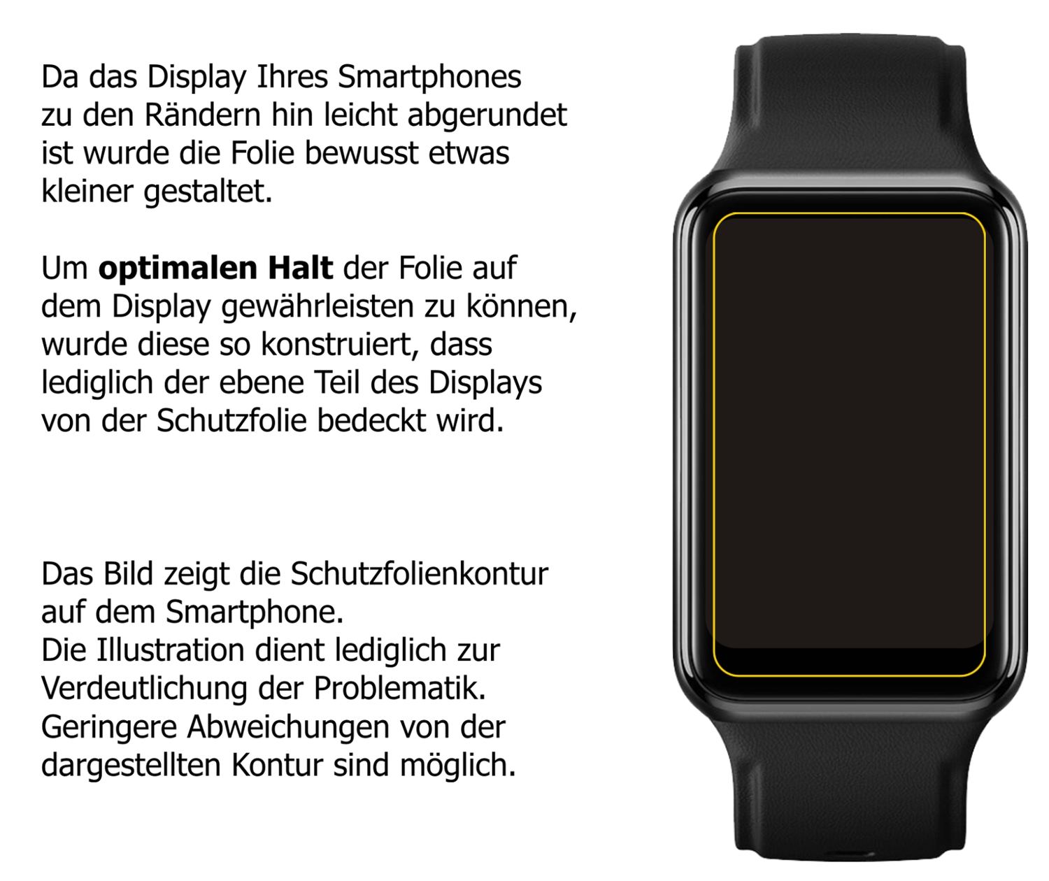 2x 9H Schutzfolie für Oppo Watch Free Panzerfolie (3)