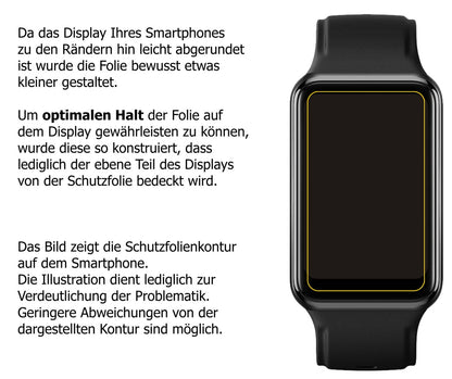 2x 9H Schutzfolie für Oppo Watch Free Panzerfolie (3)