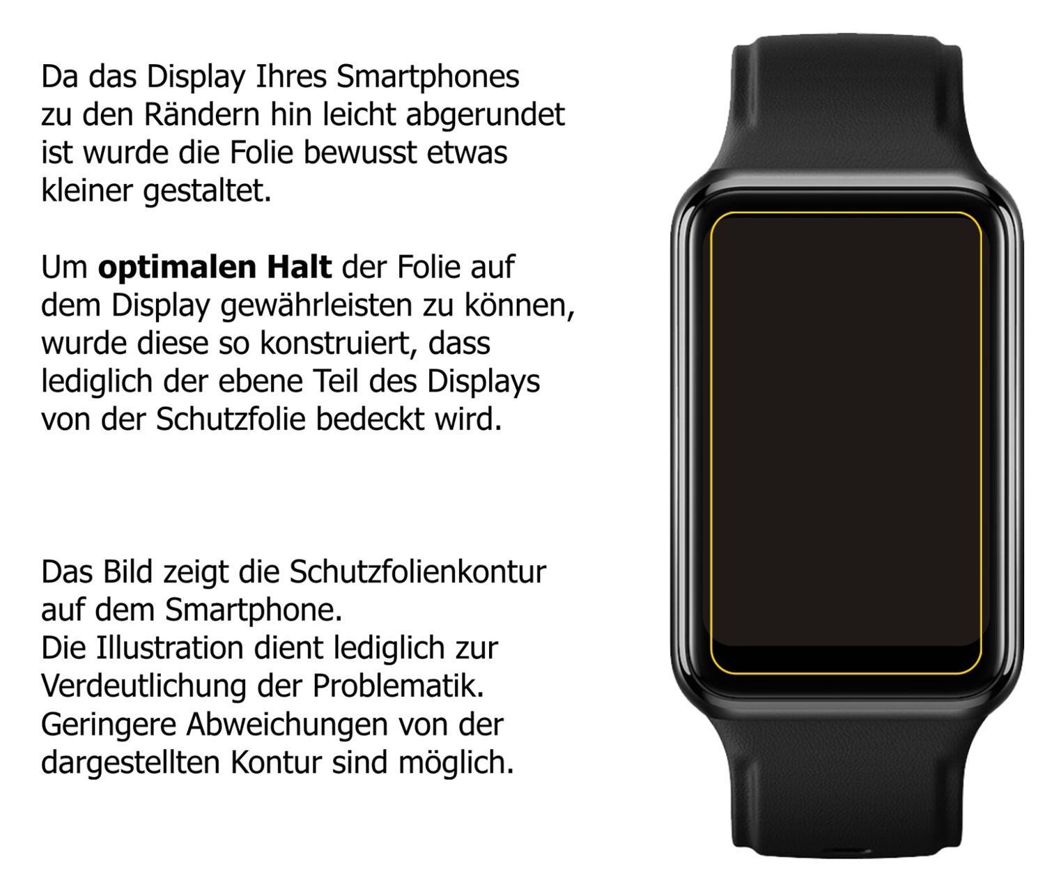 6x Schutzfolie klar für Oppo Watch Free Display-Sc (5)