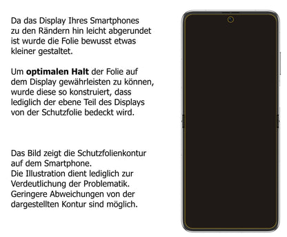 1x 9H Schutzfolie für Huawei P50 Pocket Panzerfoli (3)