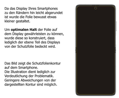 5x Schutzfolie matt für Huawei P50 Pocket Display- (6)