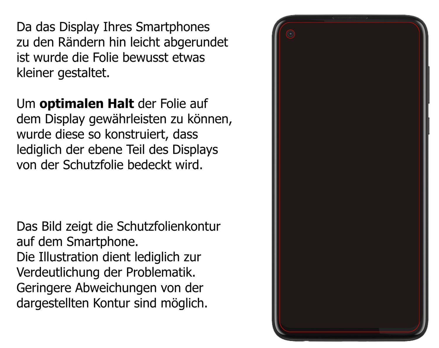 5x Schutzfolie matt für Motorola Moto G8 Power Dis (6)