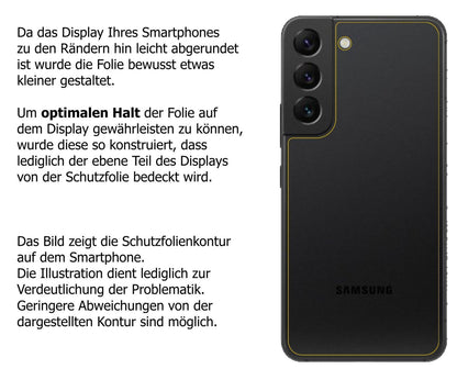 2x 9H Schutzfolie matt für Samsung Galaxy S22 Plus (3)