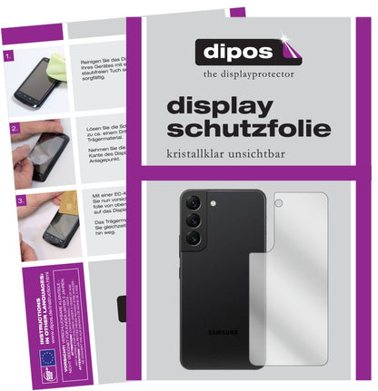 5x Schutzfolie klar für Samsung Galaxy S22 Rücksei (1)