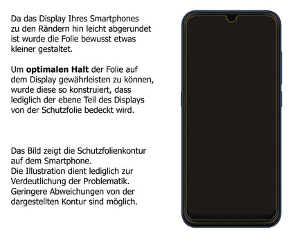 Blickschutzfolie für Hisense U50 matt Schutzfolie  (5)
