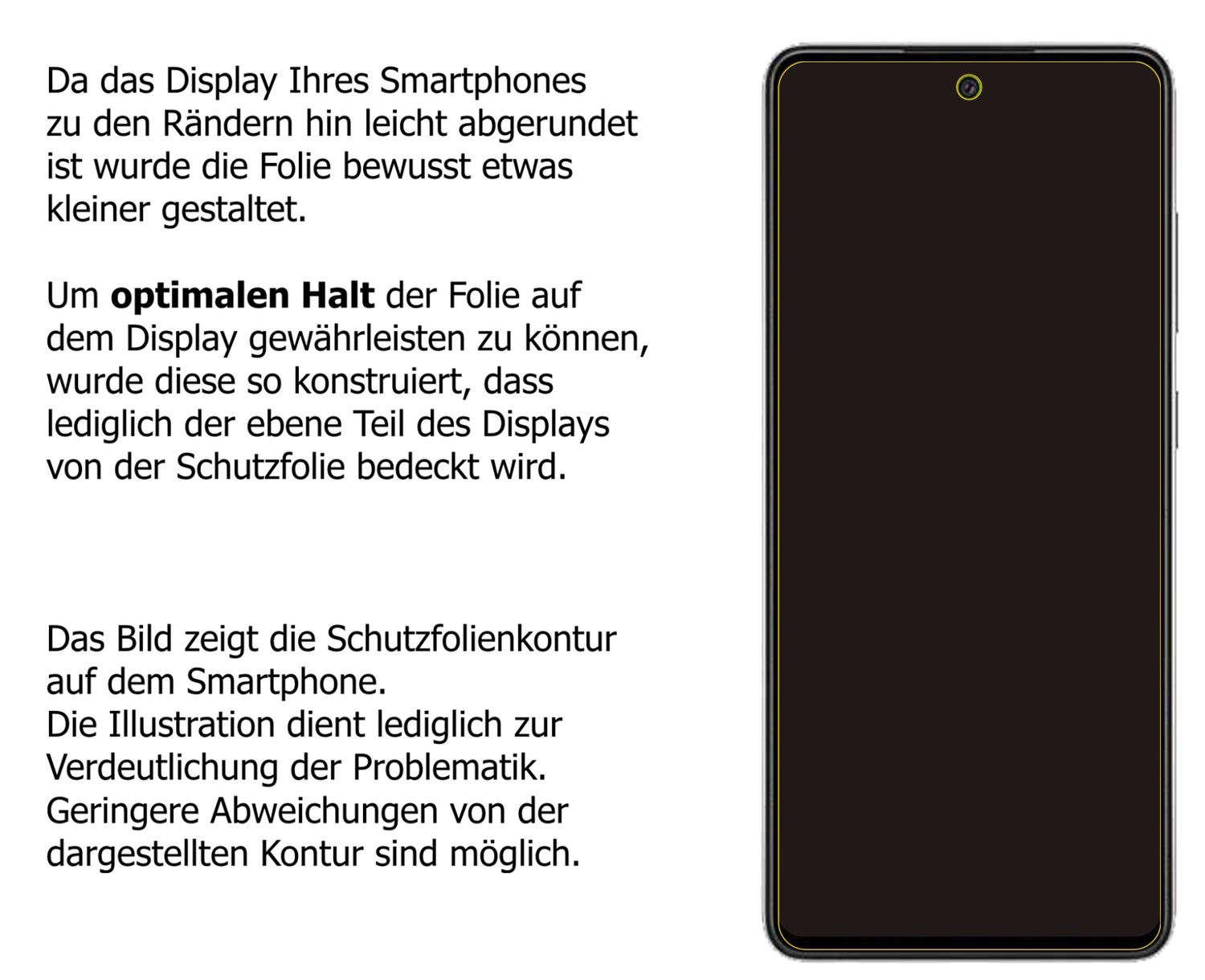 Blickschutzfolie für Hisense H50S matt Schutzfolie (5)