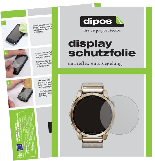 6x Schutzfolie matt für Garmin Fenix 7S (42 mm) Di (1)