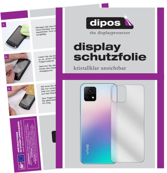 1x Schutzfolie klar für Vivo Y32 Rückseite Display (1)