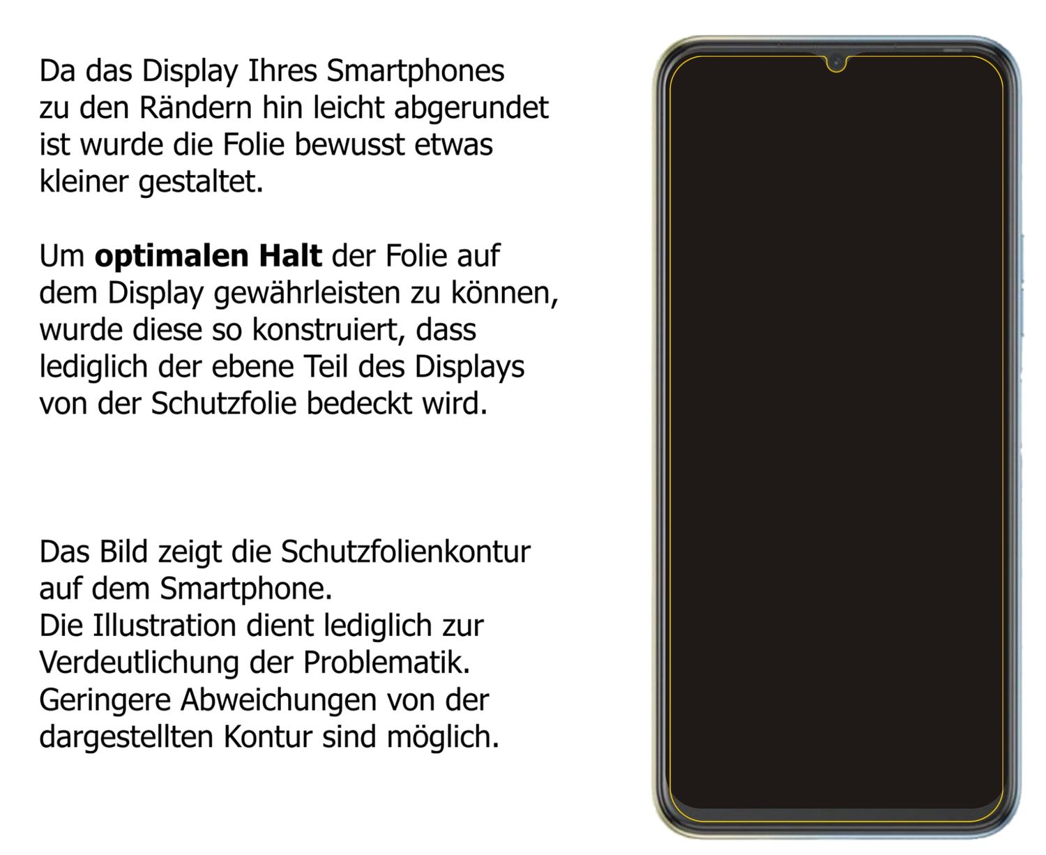 Blickschutzfolie für Tecno Spark 8P matt Schutzfol (5)