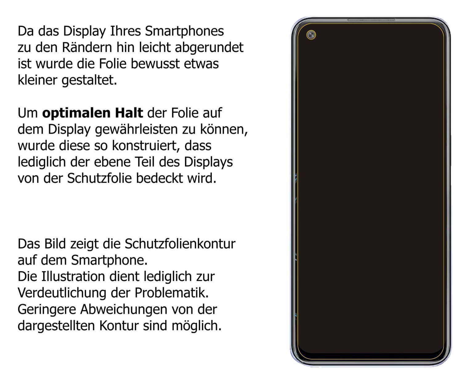 Blickschutzfolie für Oppo K9x matt Schutzfolie Pri (5)