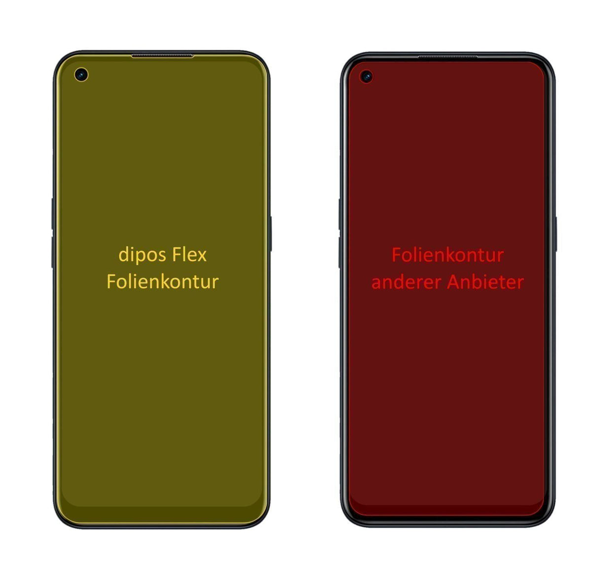 2x 3D Full Cover Schutzfolie für Oppo A54s (2)