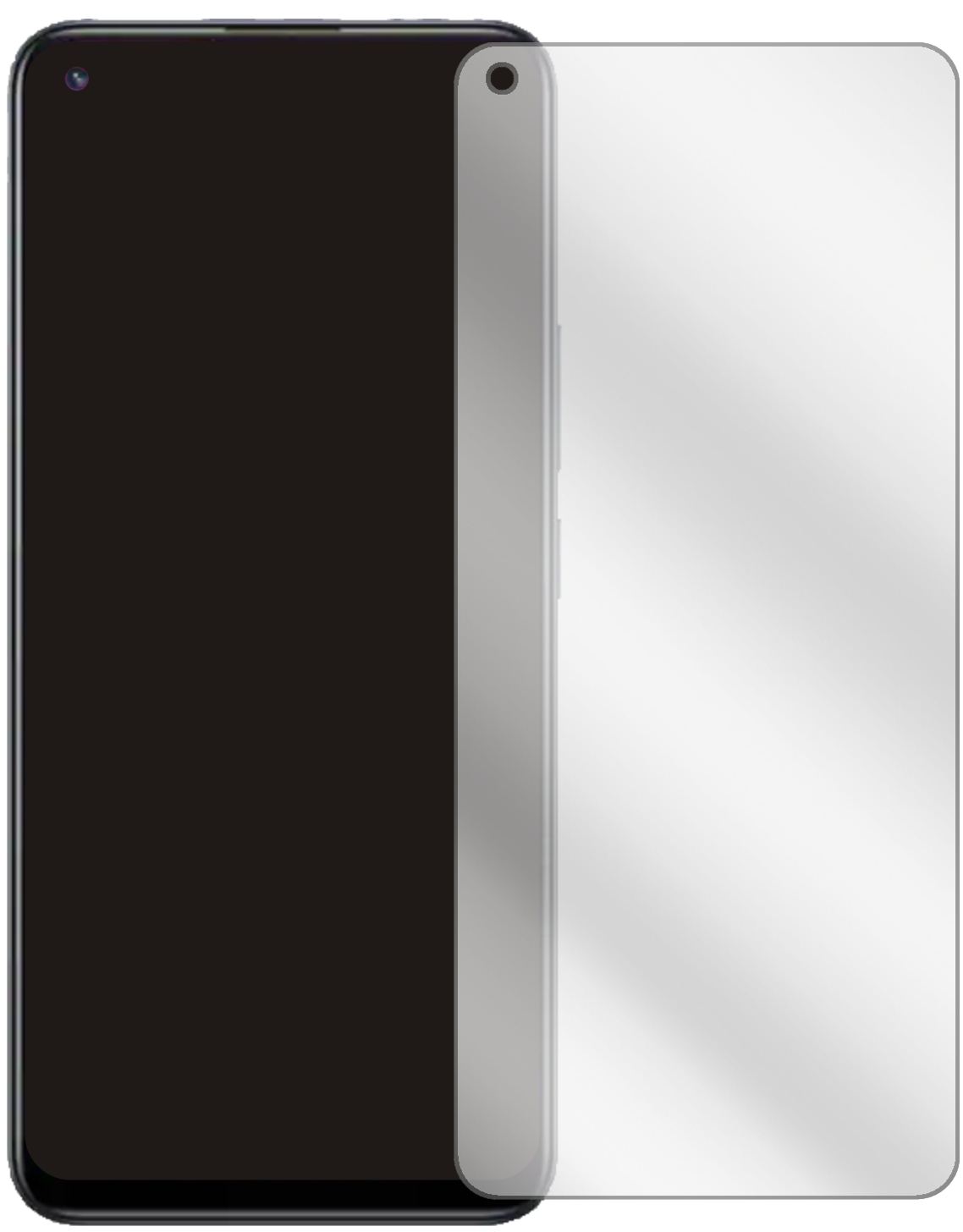 2x Schutzfolie klar für Realme 8s Display-Schutzfo (2)