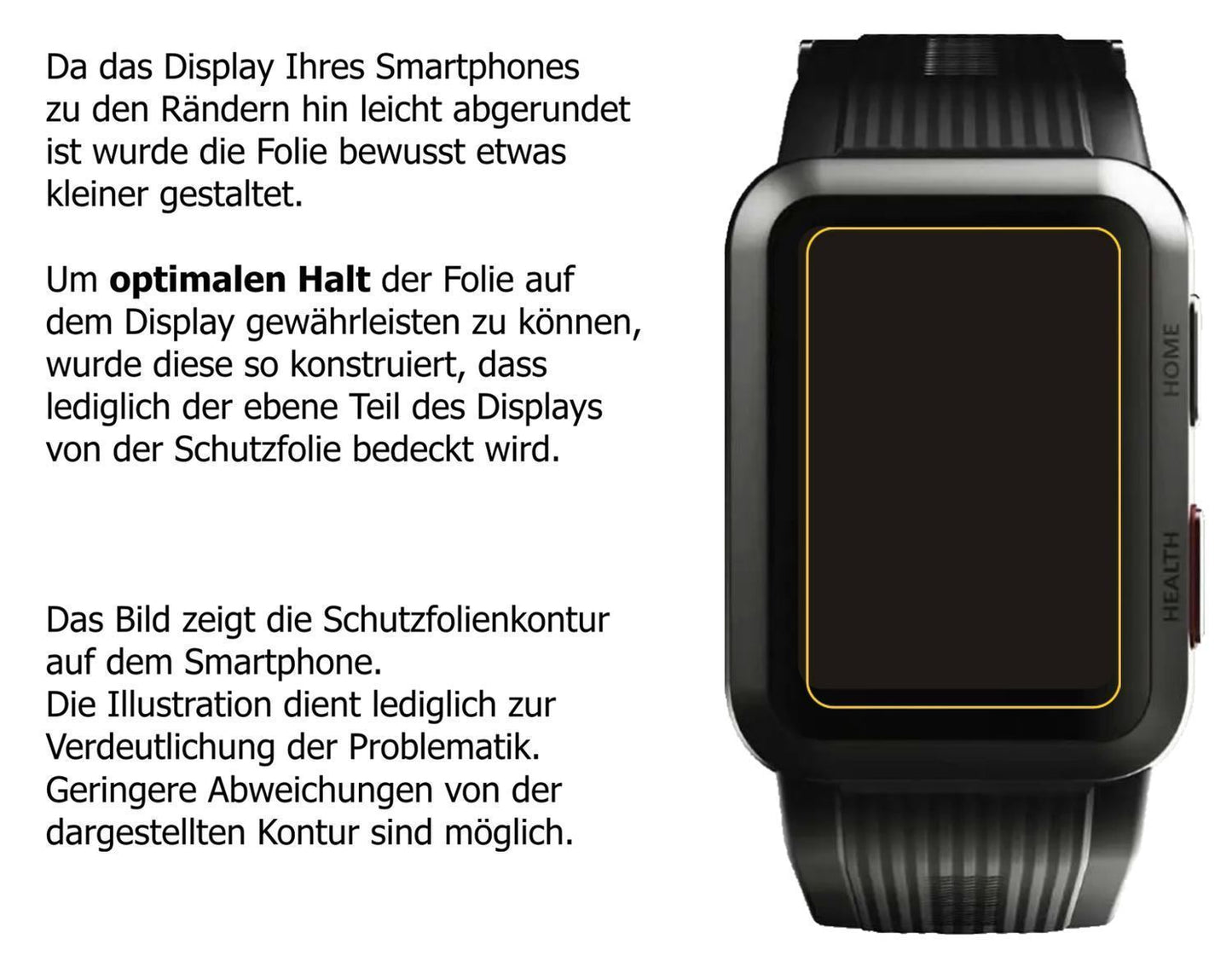 Blickschutzfolie für Huawei Watch D matt Schutzfol (5)