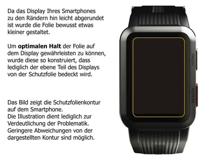 2x Schutzfolie klar für Huawei Watch D Display-Sch (5)