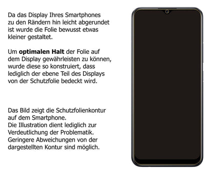 2x 9H Schutzfolie matt für Realme Narzo 50i Panzer (3)