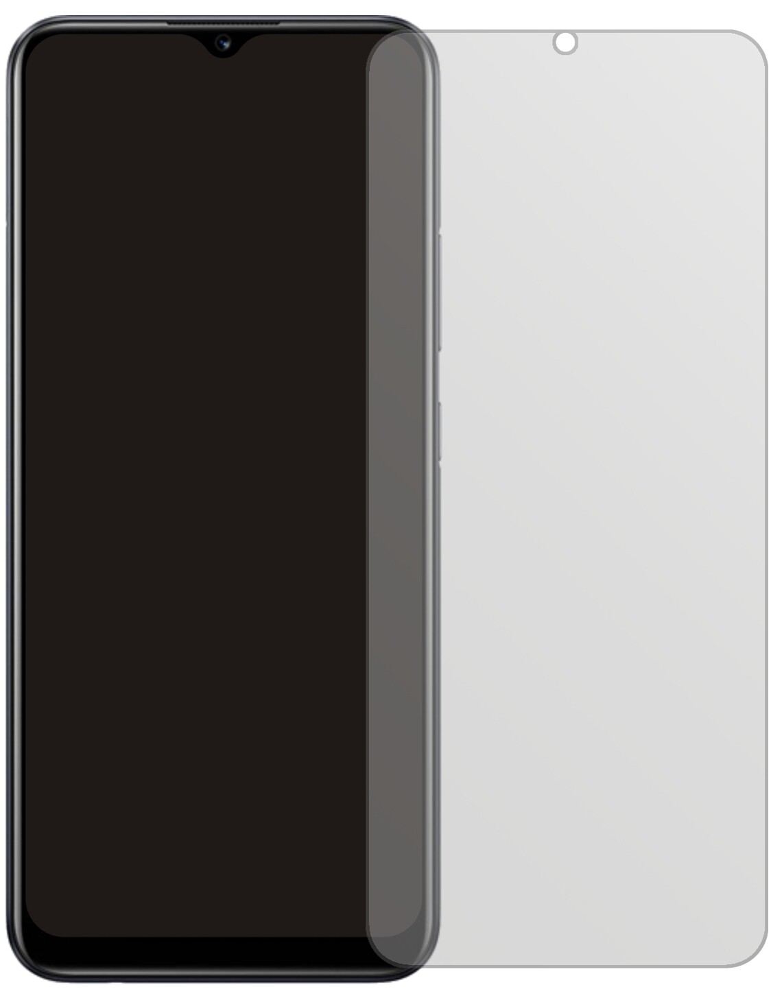 2x Schutzfolie matt für Realme Narzo 50i Display-S (2)