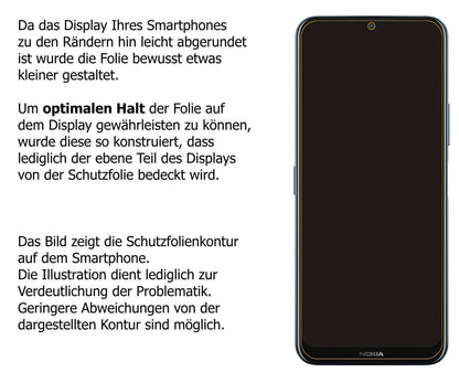 2x 9H Schutzfolie matt für Nokia G50 5G Panzerfoli (3)
