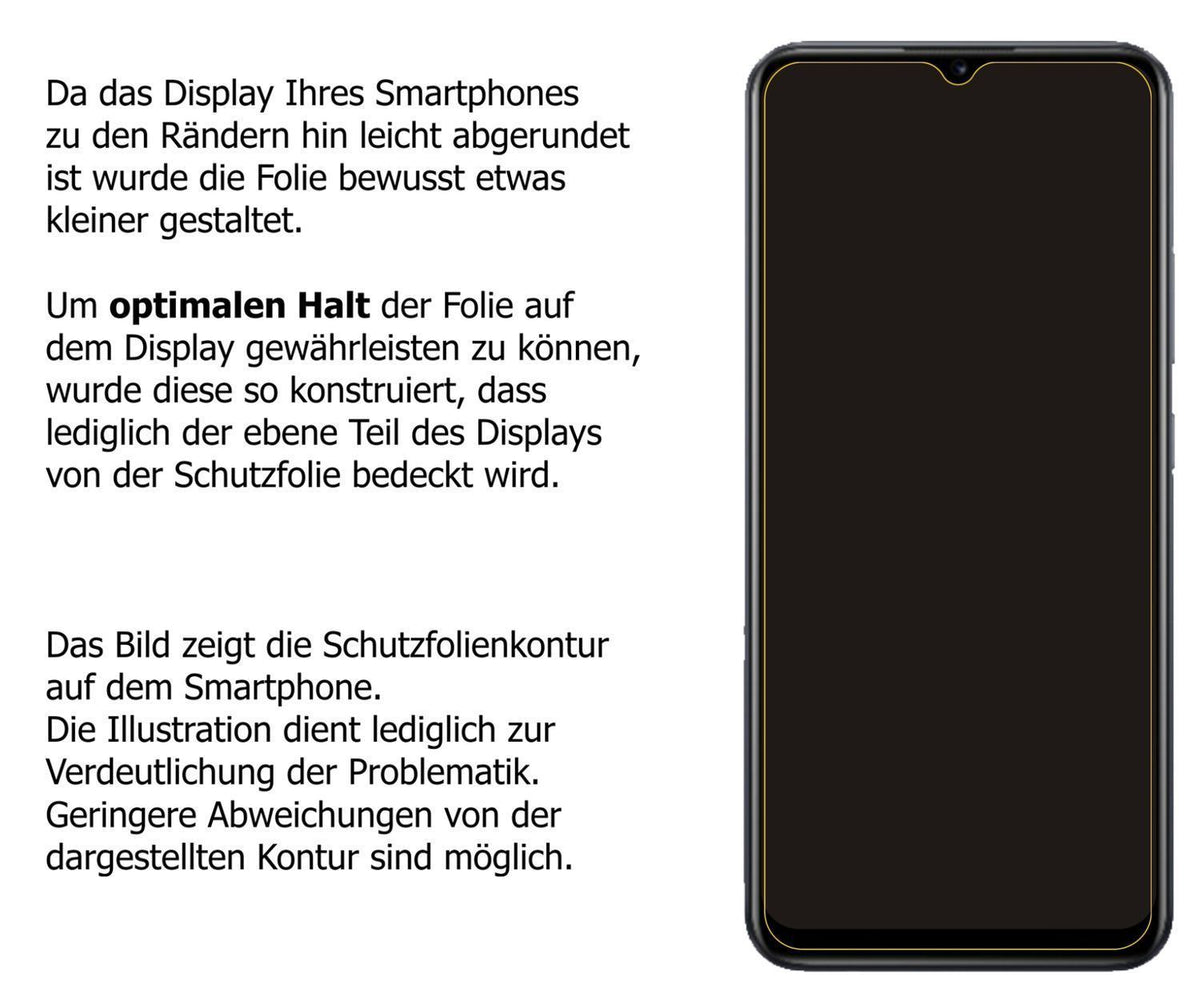 2x 9H Schutzfolie für Realme Narzo 50A Panzerfolie (3)