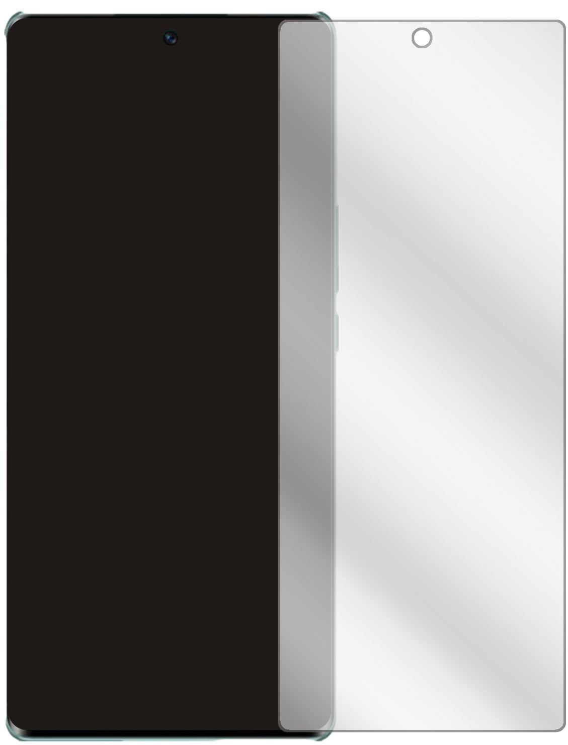 2x Schutzfolie klar für Honor 60 Pro Display-Schut (2)