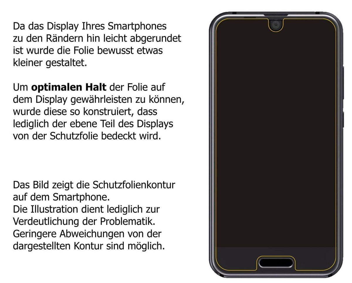 2x 9H Schutzfolie matt für Sharp Aquos R Compact P (3)
