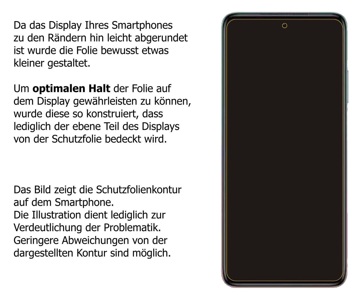 1x 9H Schutzfolie für Xiaomi Redmi Note 11T Panzer (3)
