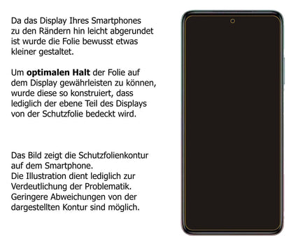 2x 9H Schutzfolie für Xiaomi Redmi Note 11T Panzer (3)