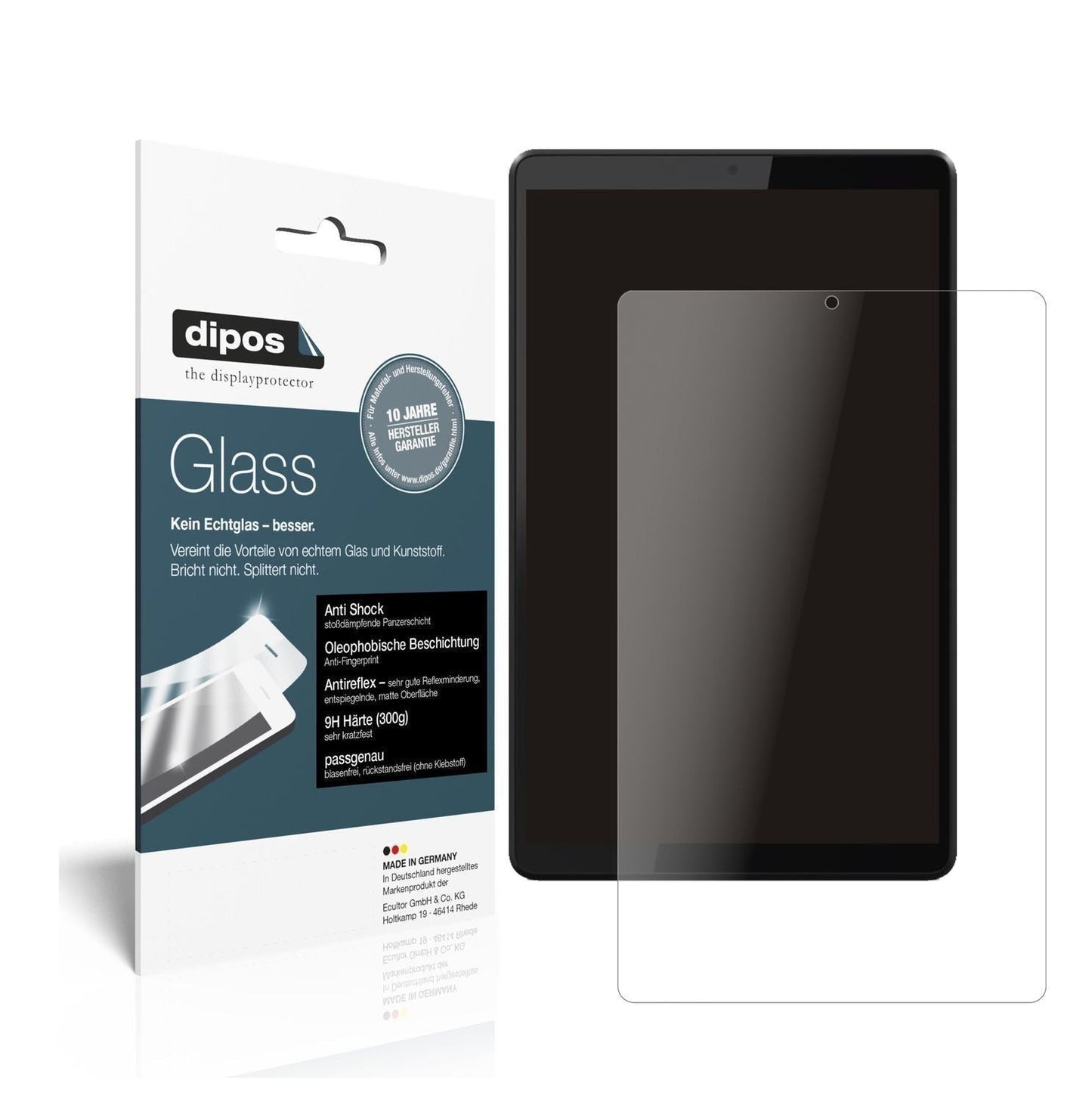 2x 9H Schutzfolie matt für Lenovo Smart Tab M8 Pan (1)