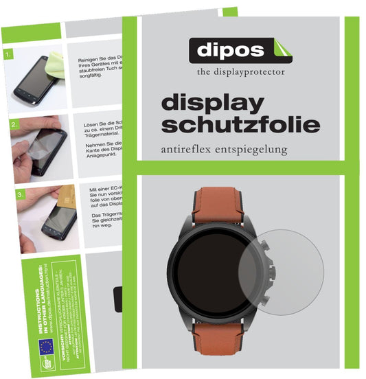 6x Schutzfolie matt für Fossil Gen 6 (44 mm) Smart (1)