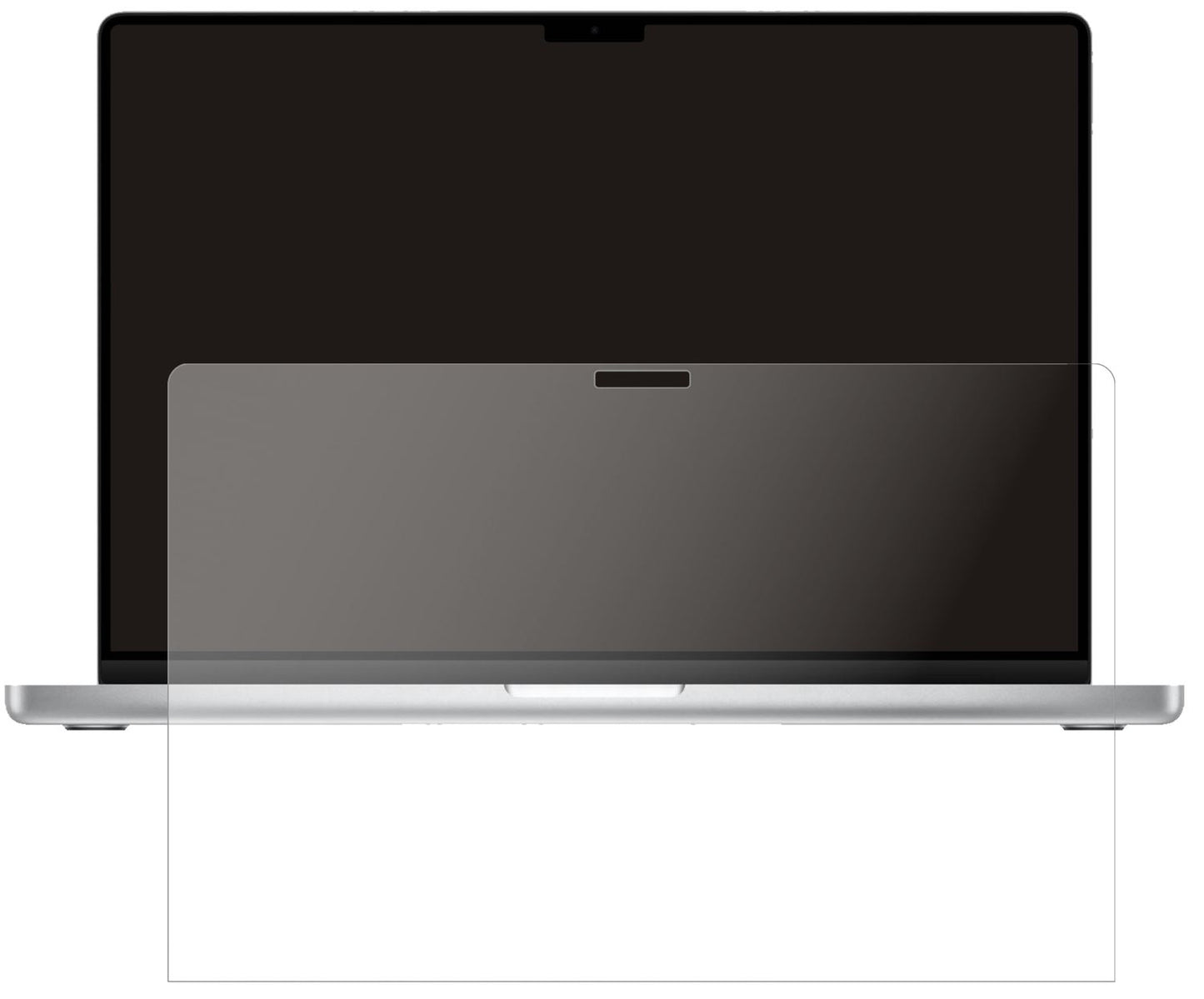 1x 9H Schutzfolie matt für Apple MacBook Pro 16 Zo (2)