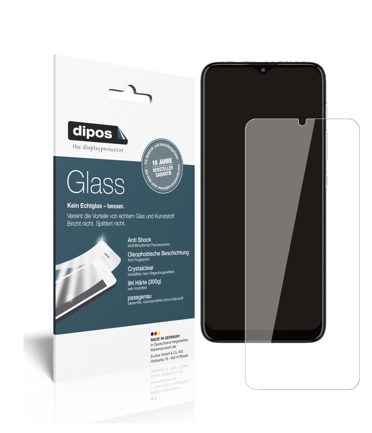 2x 9H Schutzfolie für Motorola Moto E20 Panzerfoli (1)