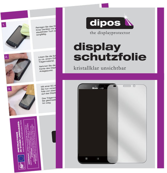 2x Schutzfolie klar für Lenovo A916 Display-Schutz (1)
