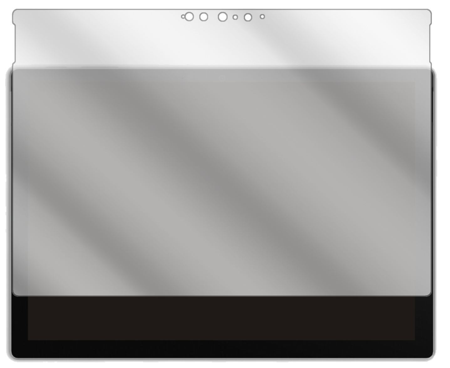 1x Schutzfolie klar für Microsoft Surface Pro 7 Pl (2)