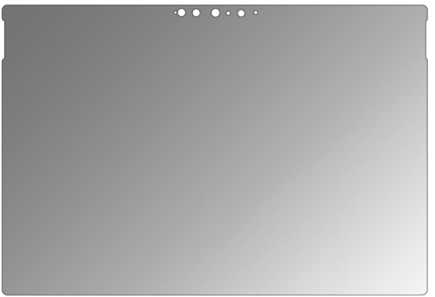 Blickschutzfolie für Microsoft Surface Pro 7 Plus  (2)