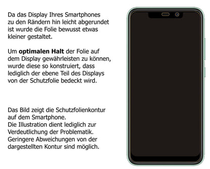 1x 9H Schutzfolie matt für Oukitel C22 Panzerfolie (3)