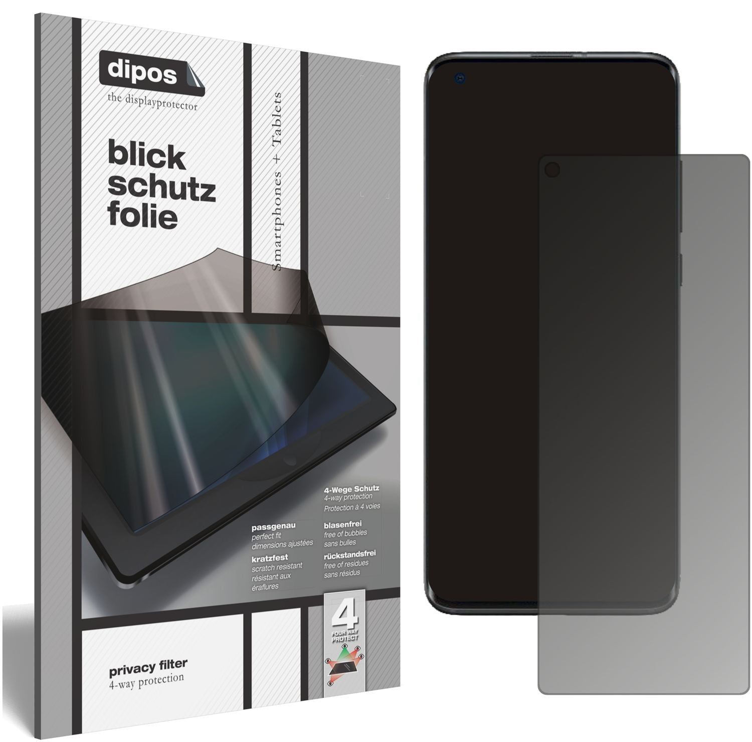 Blickschutzfolie für Xiaomi Mi 10S matt Schutzfoli (1)