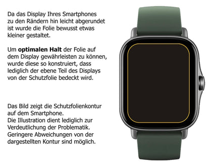 1x 9H Schutzfolie für Amazfit GTR 2e Panzerfolie (3)