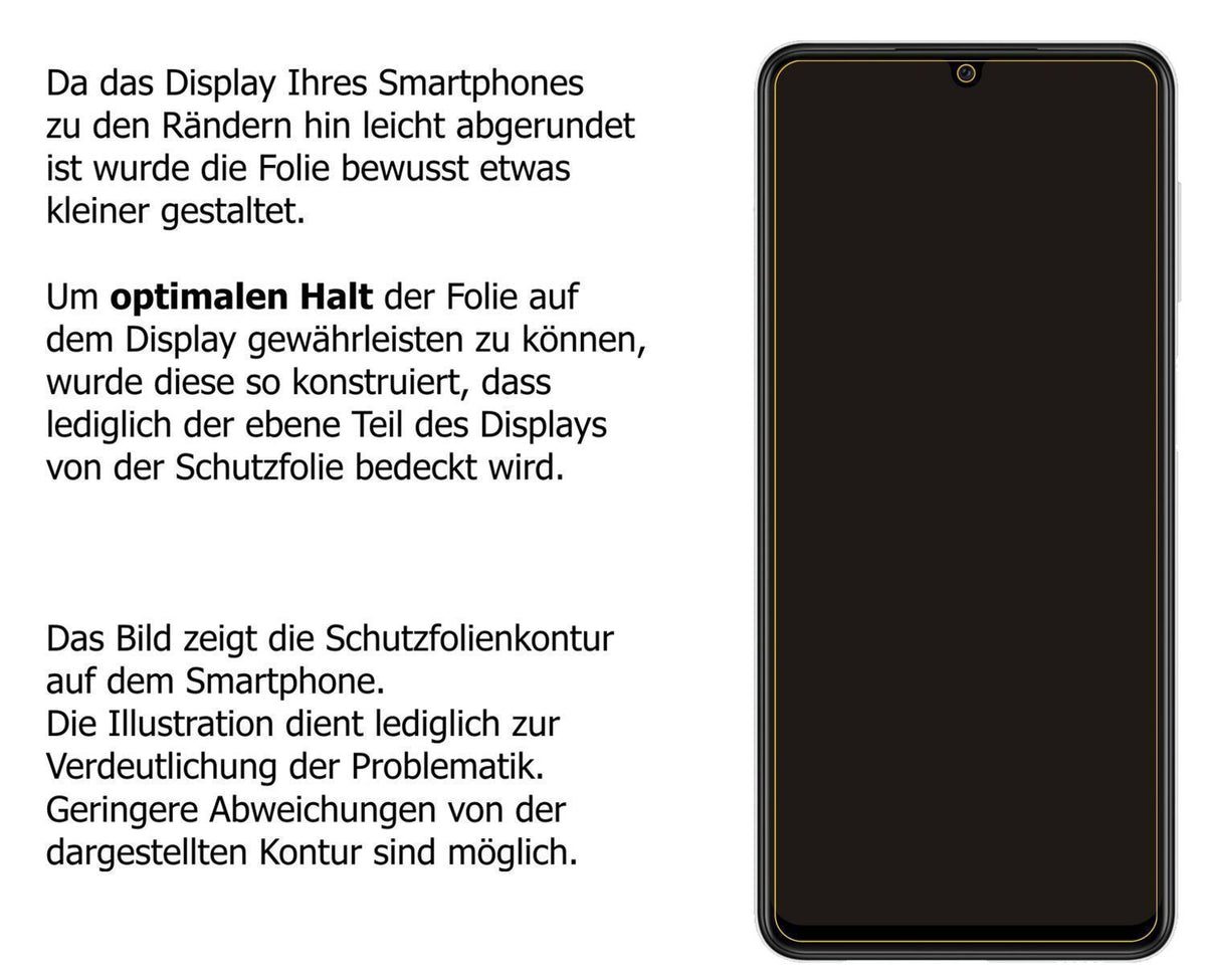 5x Schutzfolie klar für Samsung Galaxy M22 Display (5)
