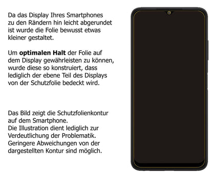Blickschutzfolie für Samsung Galaxy F42 5G matt Sc (5)
