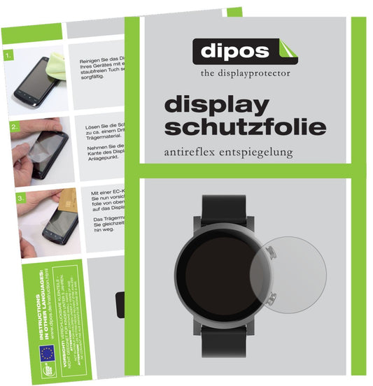 2x Schutzfolie matt für TicWatch E3 Smartwatch Dis (1)