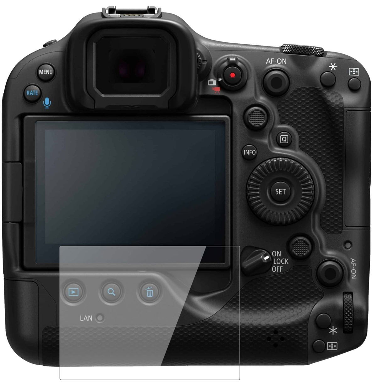 1x 9H Schutzfolie für Canon EOS R3 Panzerfolie (2)