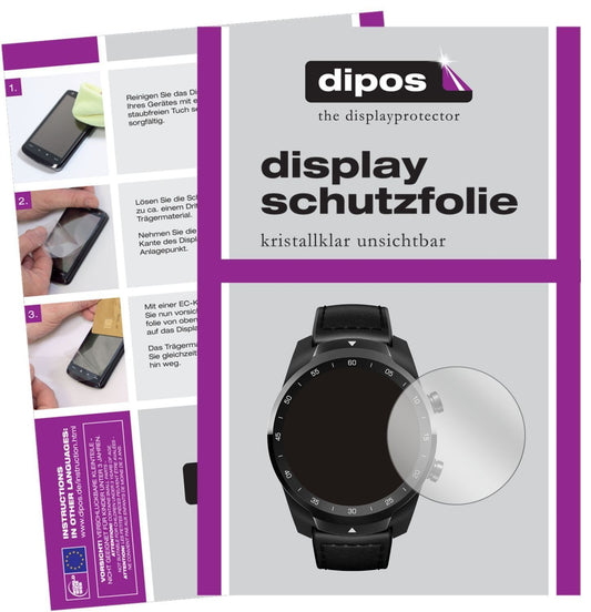 1x Schutzfolie klar für TicWatch Pro S Display-Sch (1)