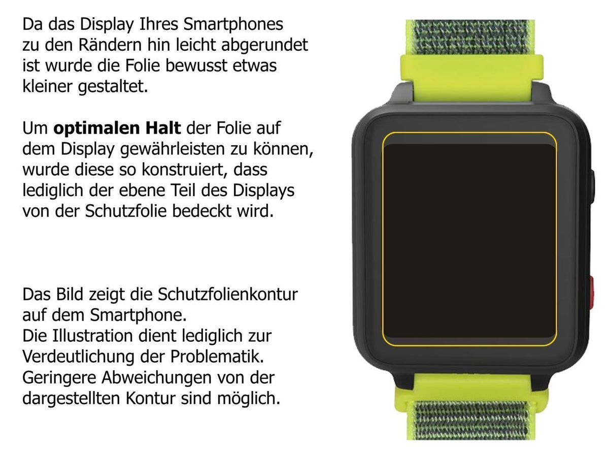 5x Schutzfolie matt für Anio 5 Smartwatch Display- (6)