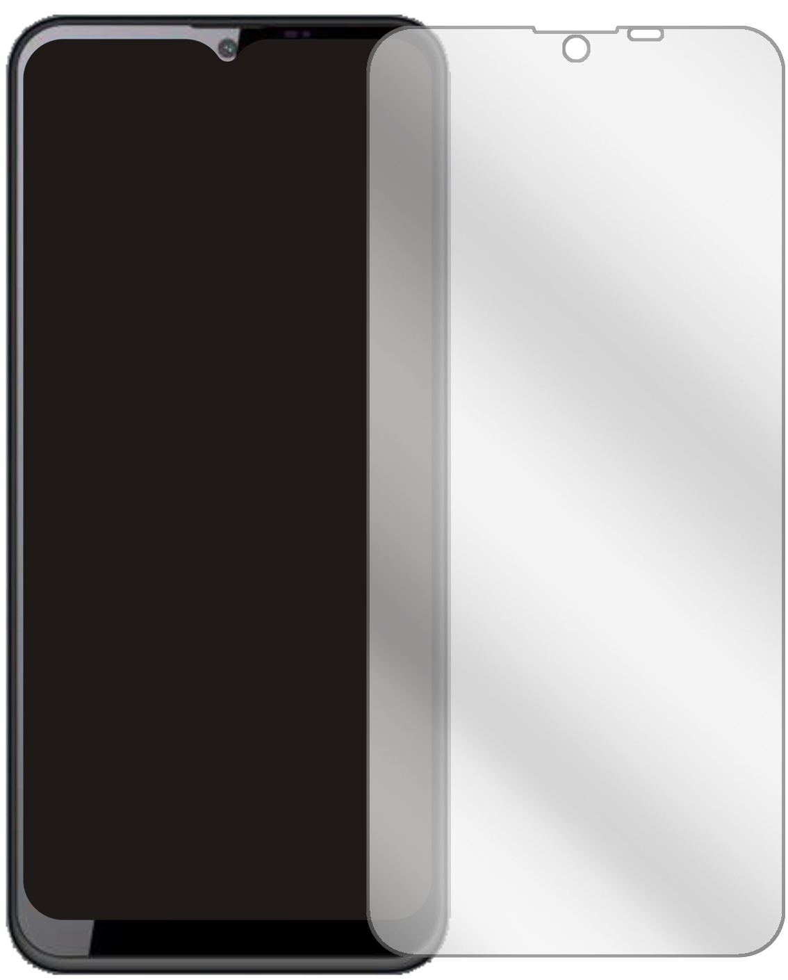 2x Schutzfolie klar für Oukitel C23 Pro Display-Sc (2)