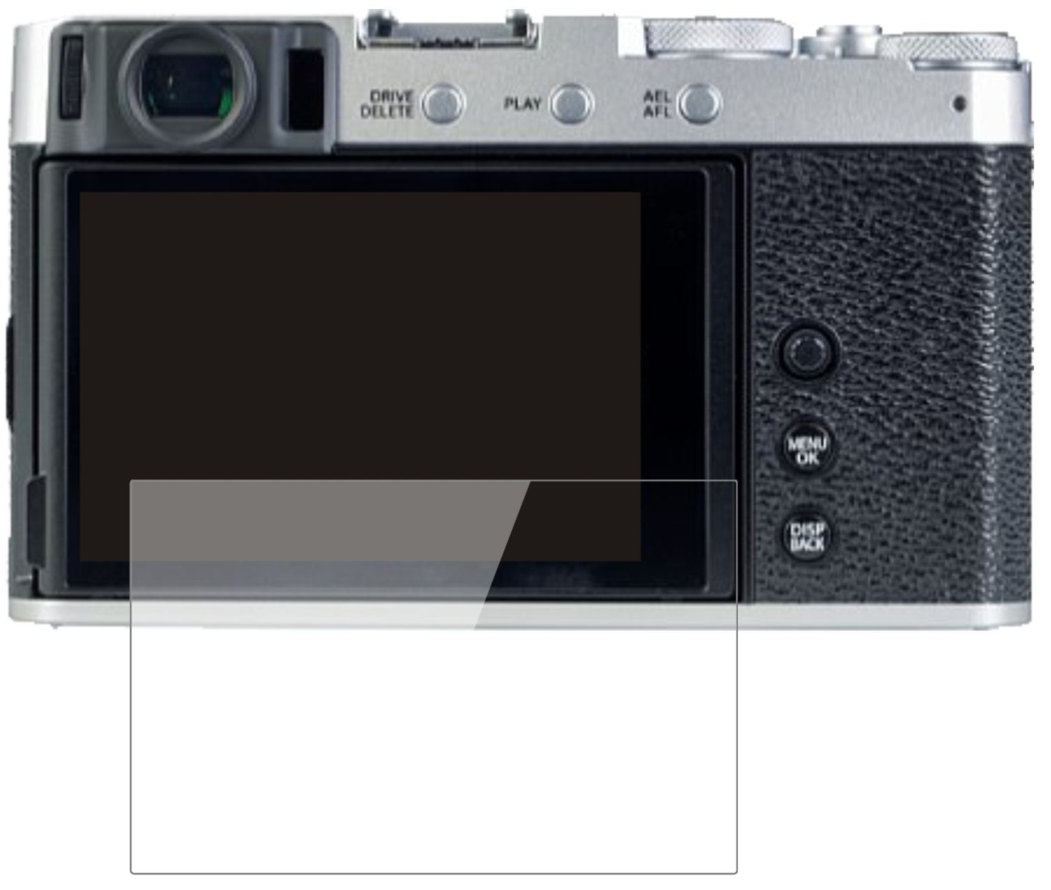 2x 9H Schutzfolie für Fujifilm X-E4 Panzerfolie (2)