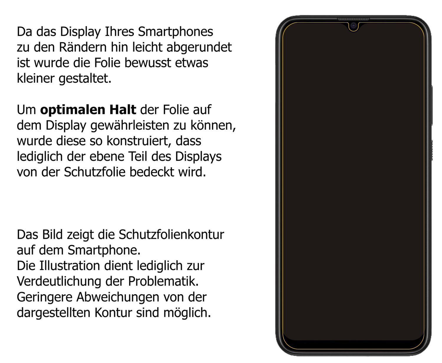 2x 9H Schutzfolie matt für HTC Wildfire E3 Panzerf (3)