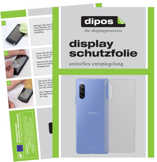 6x Schutzfolie matt für Sony Xperia 10 III Rücksei (1)
