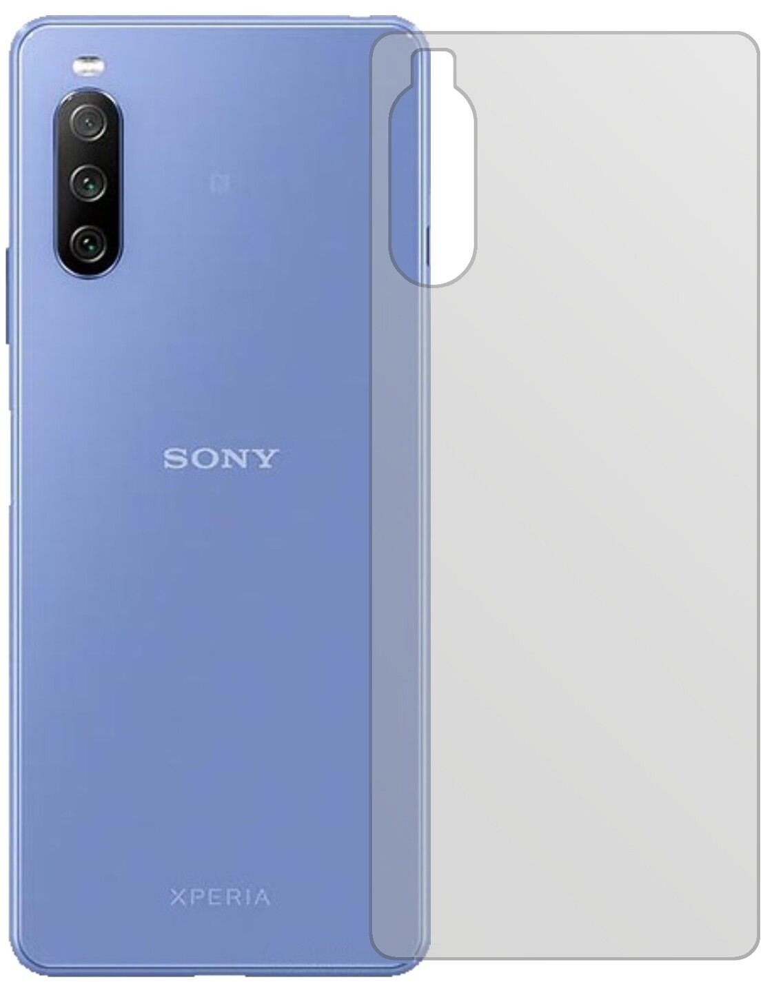 2x Schutzfolie matt für Sony Xperia 10 III Rücksei (2)