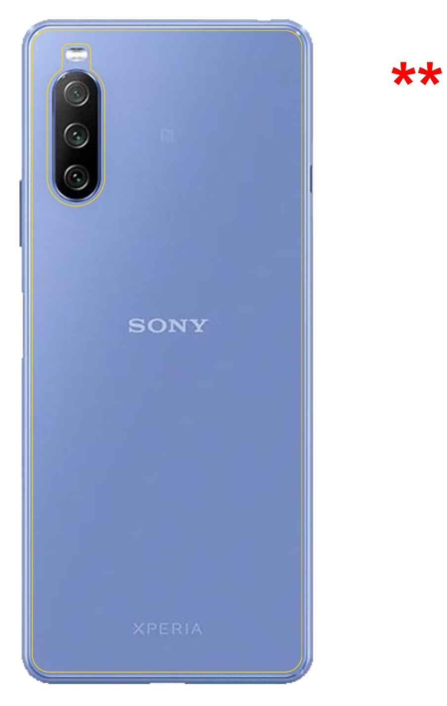2x Schutzfolie matt für Sony Xperia 10 III Rücksei (6)